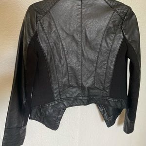 Leather Black Jacket . Size M